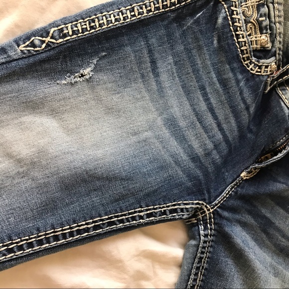 Rock Revival Pamela Cuff Straight Jeans - Picture 6 of 8